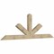 Ekena Millwork Saratoga Rough Sawn Timber Gable Bracket, Douglas Fir, 108"W x 36"H x 4"D x 6"F, 8/12 Pitch GBW108X36X0406SAR00RDF - alternate 5